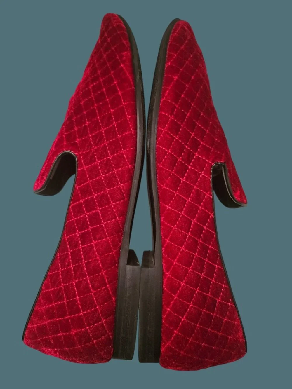 Giorgio Brutini Chatwal Red Velvet Formal Evening Slip On Dress Loafers Men 13M